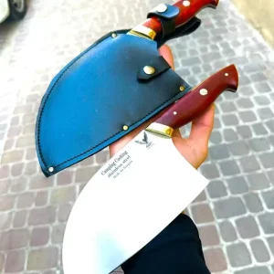ساتور مخصوص برش تیغه استیل دسته پادوک منفرد با غلاف
