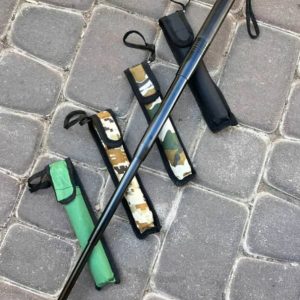 باتوم شن سوی چهار تیکه فولادی  (اورجینال) با غلاف مشکی