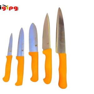 ست چاقو آشپزخانه حیدری دسته نارنجی
