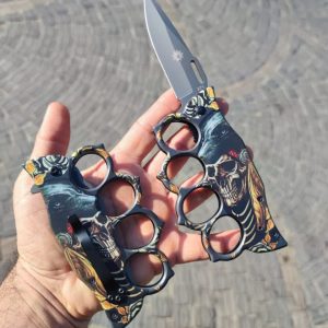 چاقو پنجه بکسی برونینگ تمام فلزی اسکلتی