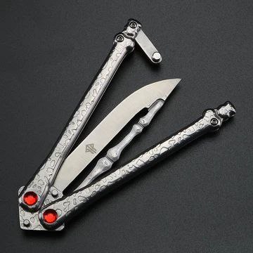 چاقو پروانه ای اورجینال کهربا قرمز