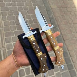 چاقوی دنده افغان طرح دار فول سفارشی