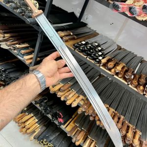 قداره 70 سانتی دسته چوبی با غلاف