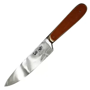 چاقو استیل آشپزخانه سلاخی رضا (دسته کائوچو) ۲۵ سانتی