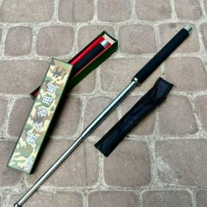 باتوم اورجینال پک دار نقره ای به همراه جعبه پلمب شده و غلاف