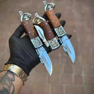 چاقوی دنده ای میثم دسته گردو