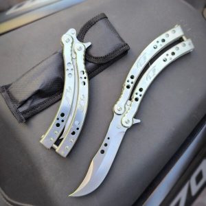 چاقو پروانه ای خم کیف دار