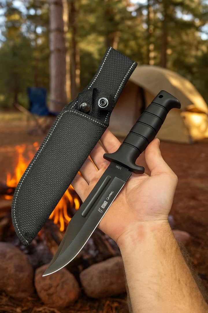 چاقو شکاری کلمبیا مدل A108 مخصوص کمپینگ (اورجینال) columbia
