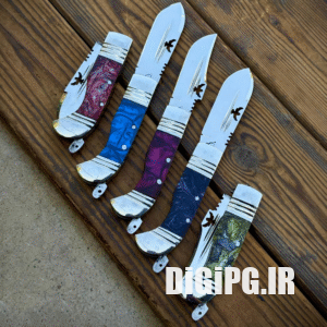 چاقو جیبی دنده‌ای تمام استیل تاران