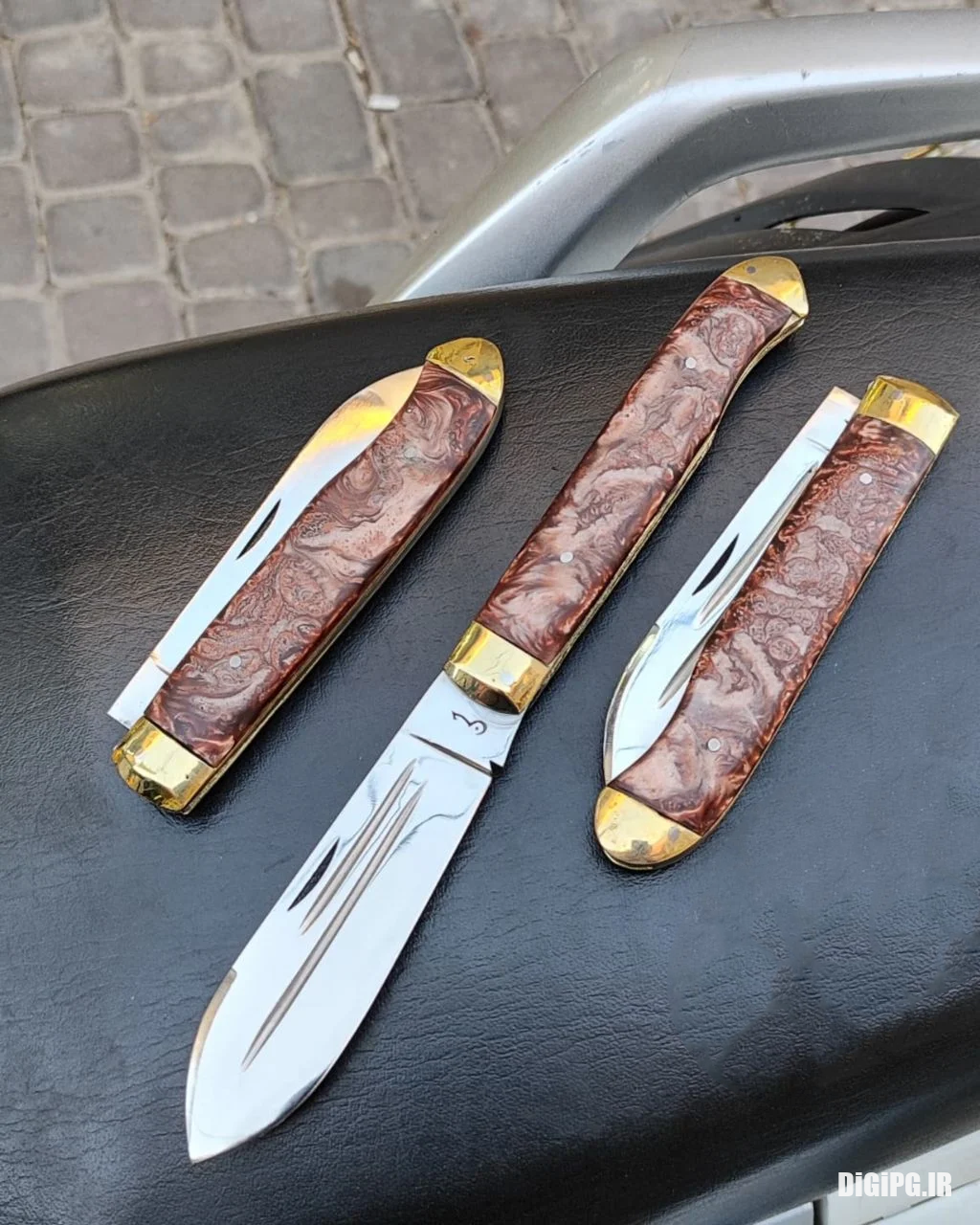 چوپانی سفارشی دسته اپوکسی حسن بیستونی تیغه استیل 24 سانتی