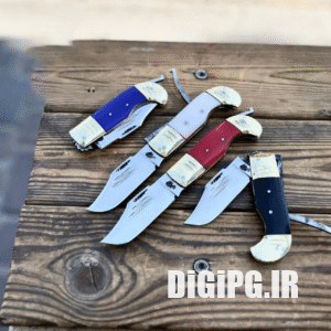 چاقو دنده ای فولادی 17 سانتی زنجان رنگبندی موجود