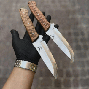 چاقو بوشکرافت (Bushcraft) دسته زنبوری 25 سانتی فولادی با غلاف