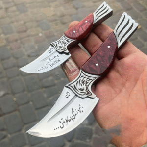 چاقو ست بزرگ و کوچک استاد امین زنجانی بسته ۲ عددی + با غلاف رایگان