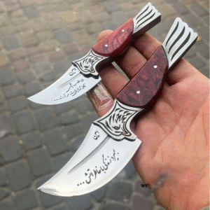 چاقو ست بزرگ و کوچک استاد امین زنجانی بسته ۲ عددی + با غلاف رایگان