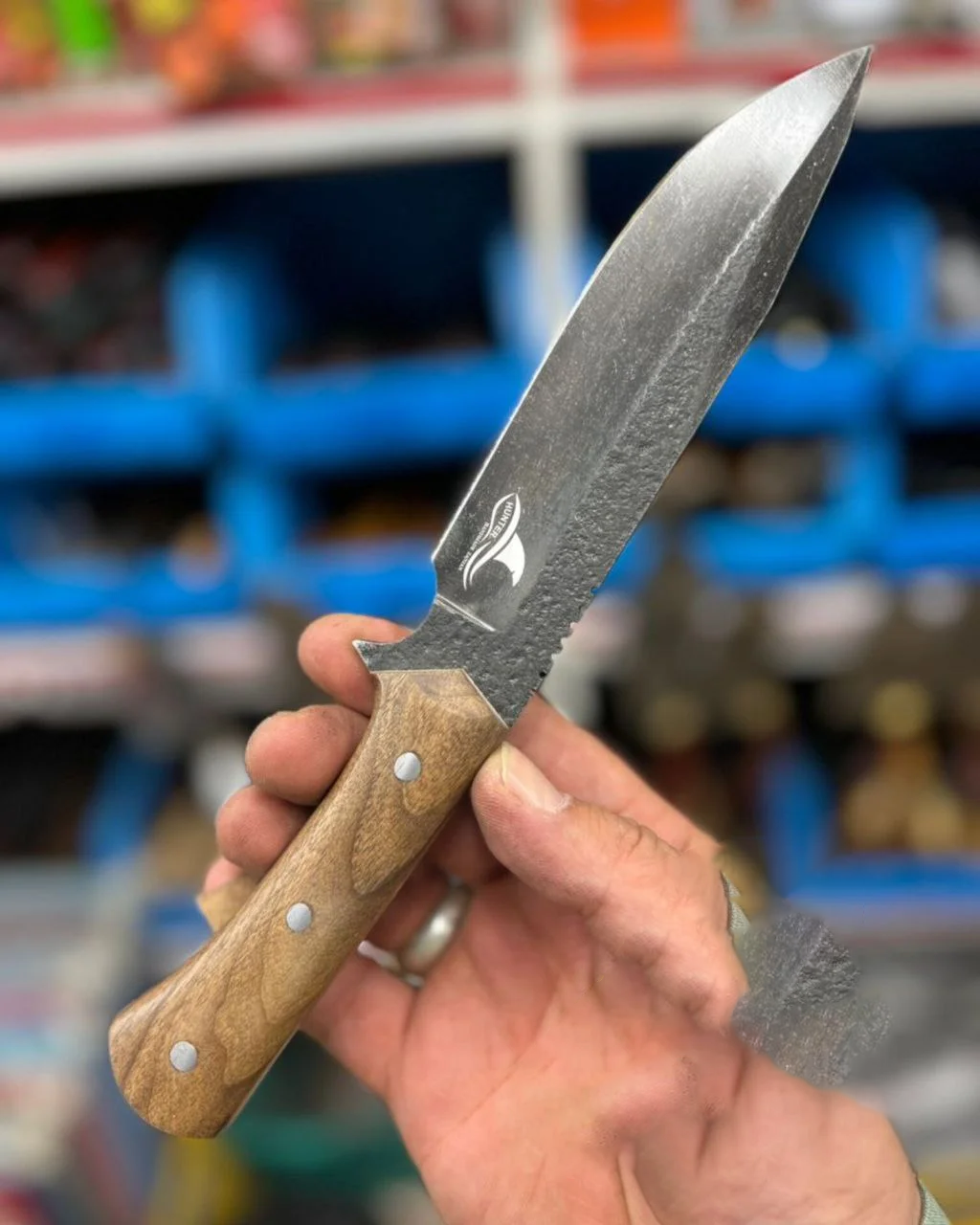 چاقو شکاری زنجان مدل سنگشور همراه با غلاف هدیه ارسال از زنجان
