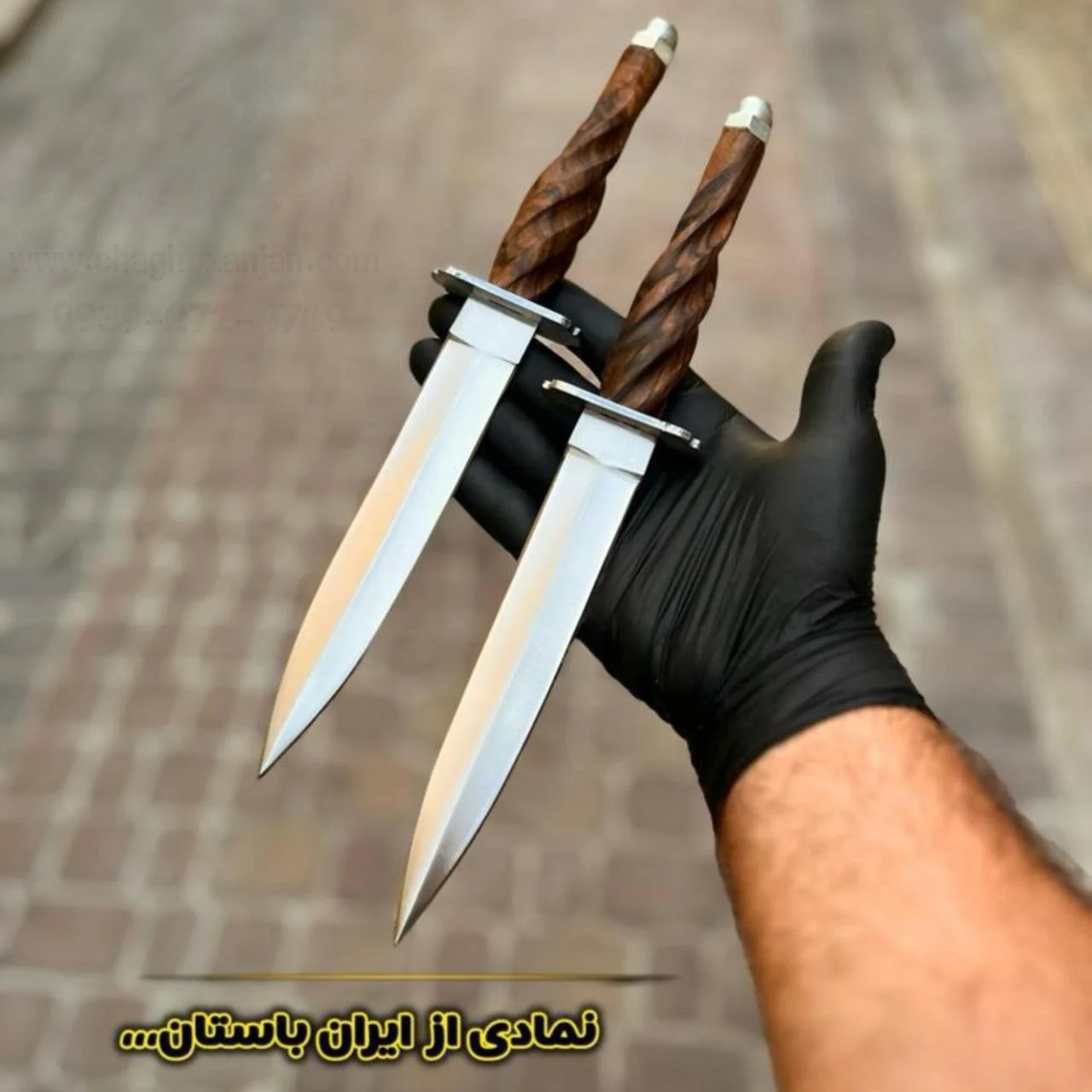 شمشیر Dager سیسانتی فولادی خوشدست با غلاف سفارشی با کیفیت بسیار بالا fiery