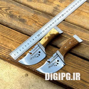 چاقو کپوری شمشیری و بادامی دسته چوب + با غلاف رایگان tight