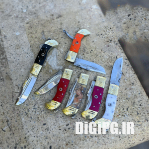 چاقو دنده ای استاد معرفت طول ۱۸ سانتی میتری تیغع فولادی