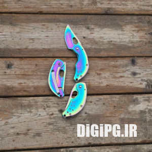 چاقو کارامبیتی هفت رنگ سایز کوچک