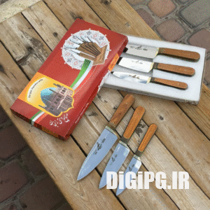 ست 3 تایی چاقو آشپزی ایتی کارد تیغه استیل براق