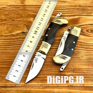 چاقو دنده ای استاد رسول سایز کوچک رنگ مشکی