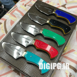 چاقو اسماعیلی زنجان سایز کوچک فولادی رنگبندی + با غلاف رایگان