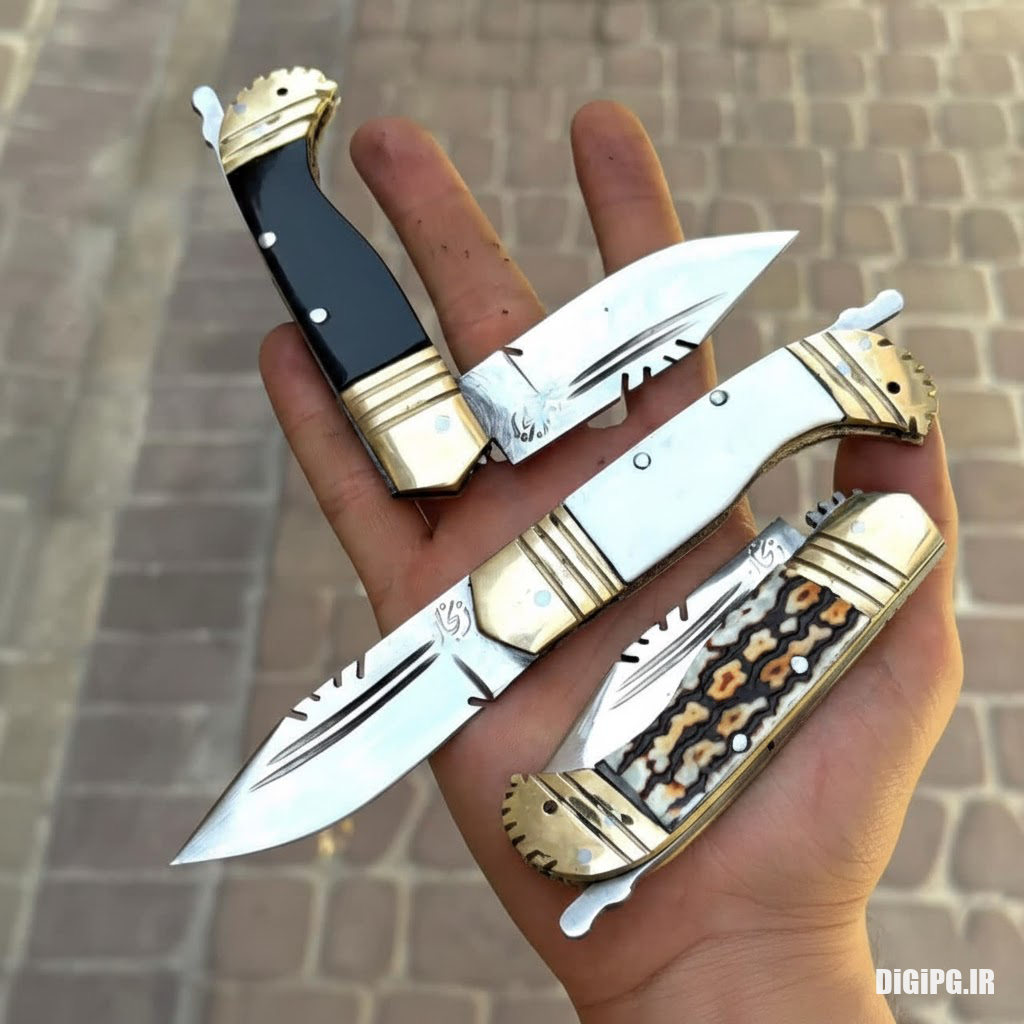 چاقو دنده ای زنجان استیل | استاد سیاوش سایز کوچک (3رنگ)