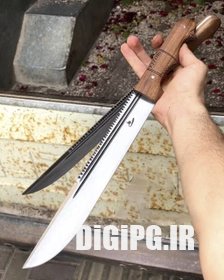 چاقو شکاری ۴۰ سانتی همراه با غلاف جنس تیغه فولاد