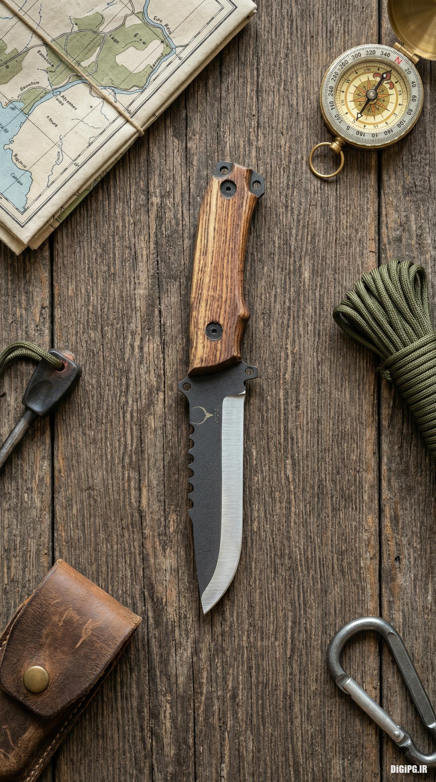 چاقوی شکاری مدل D5 – ساخت زنجان