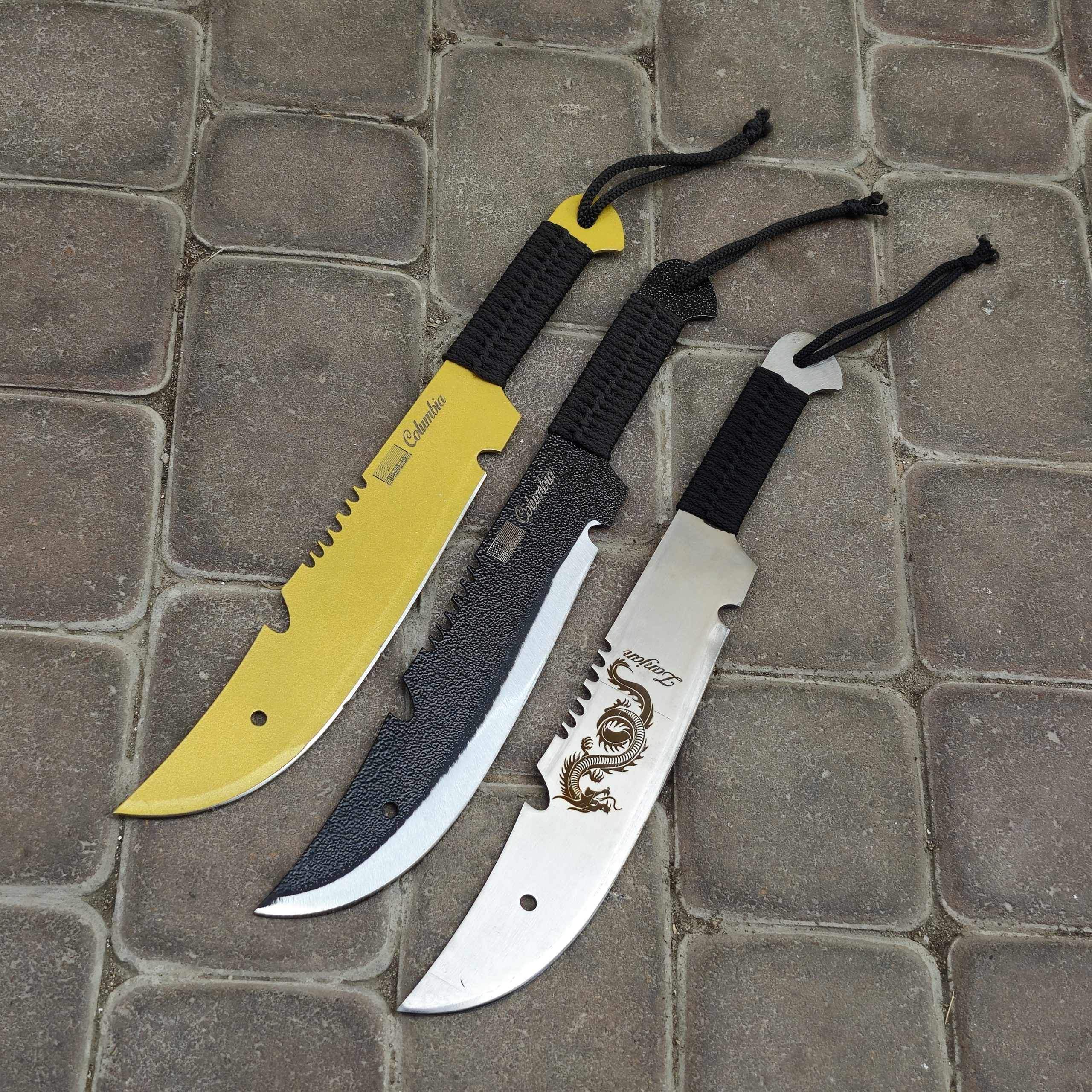 چاقو شکاری 40سانتی ضد زنگ باغلاف در 3 رنگ - Image 2
