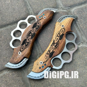 چاقو پنجه دار دو طرفه ساخت زنجان الیاس اصلی