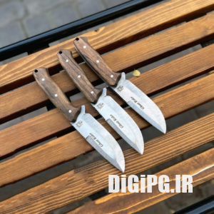 چاقو بوشگرفت دوطرف پخ زده شده زنجان با غلاف هدیه