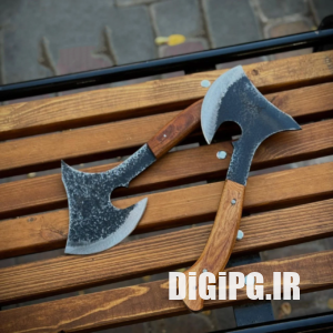 تبر کمپینگ ضد ضربه فولادی استاد احمد با غلاف