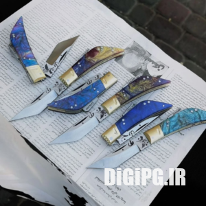 چاقو دنده ای استاد ولی ساخت زنجان تیغه فنر دسته اپکسی