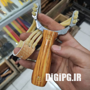 تیرکمان دسته طرح چوب مقاوم | پایه فلزی 3 کش
