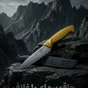 چاقوی برهای با تیغه بادوام، غلاف مقاوم و ساخت مستحکم